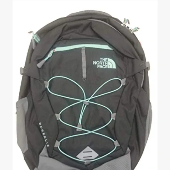 The North Face Charcoal Backpack with Teal Highlights The North Face Women main image 2